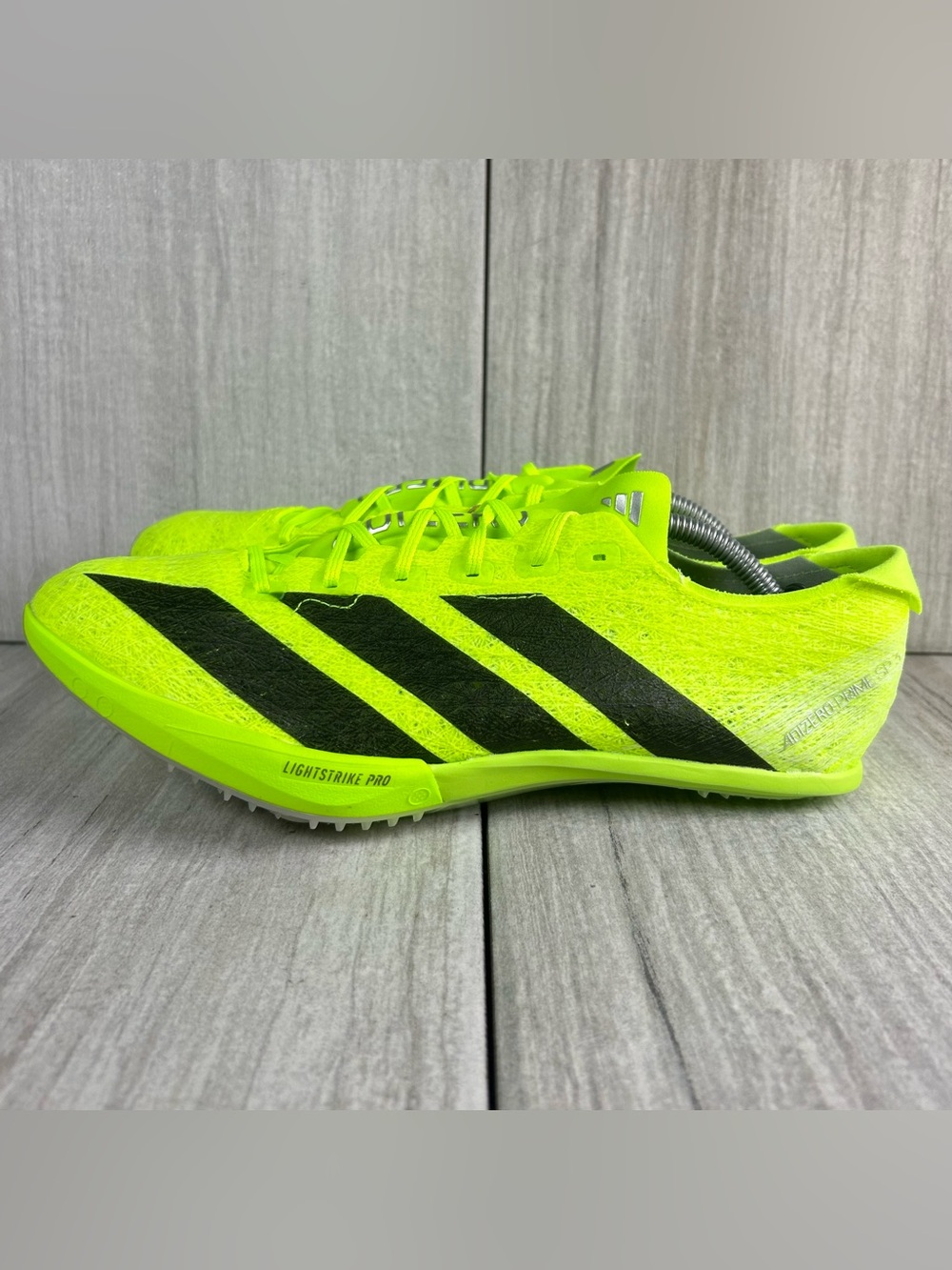 NEW Adidas Adizero Prime SP 3 Strung Lucid Lemon Track Spike ih5800 Men Size 8.5 - Picture 3 of 12